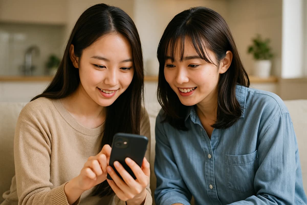 体験申込をする様子