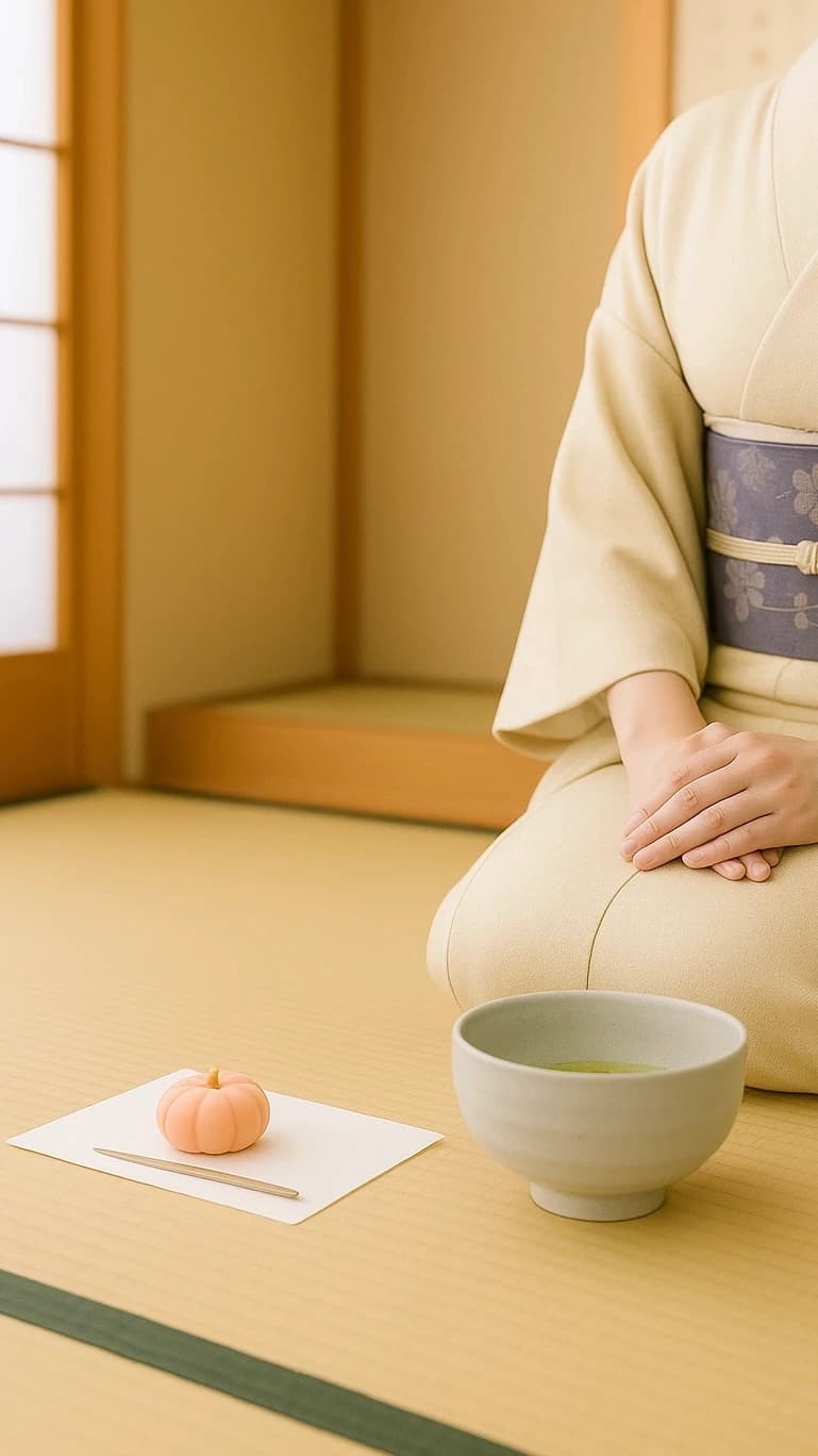 静亮庵の茶道教室の雰囲気（スマホ版）