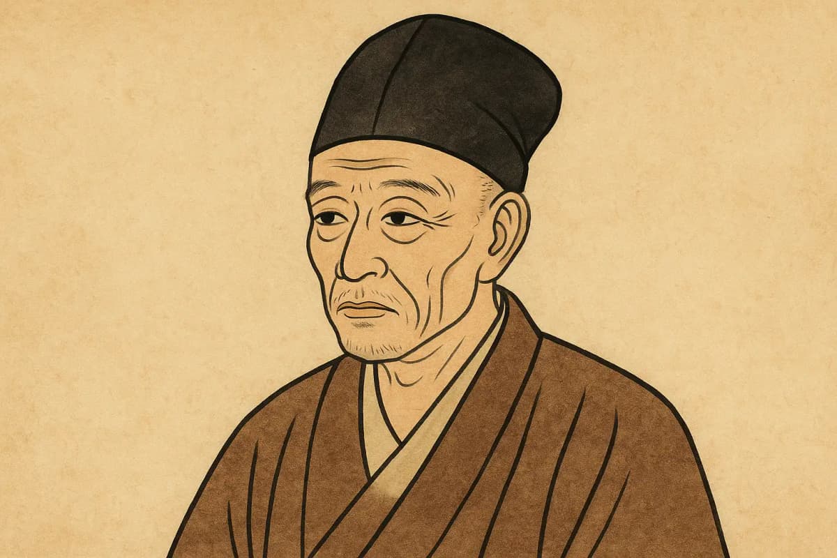 千利休の肖像画イラスト