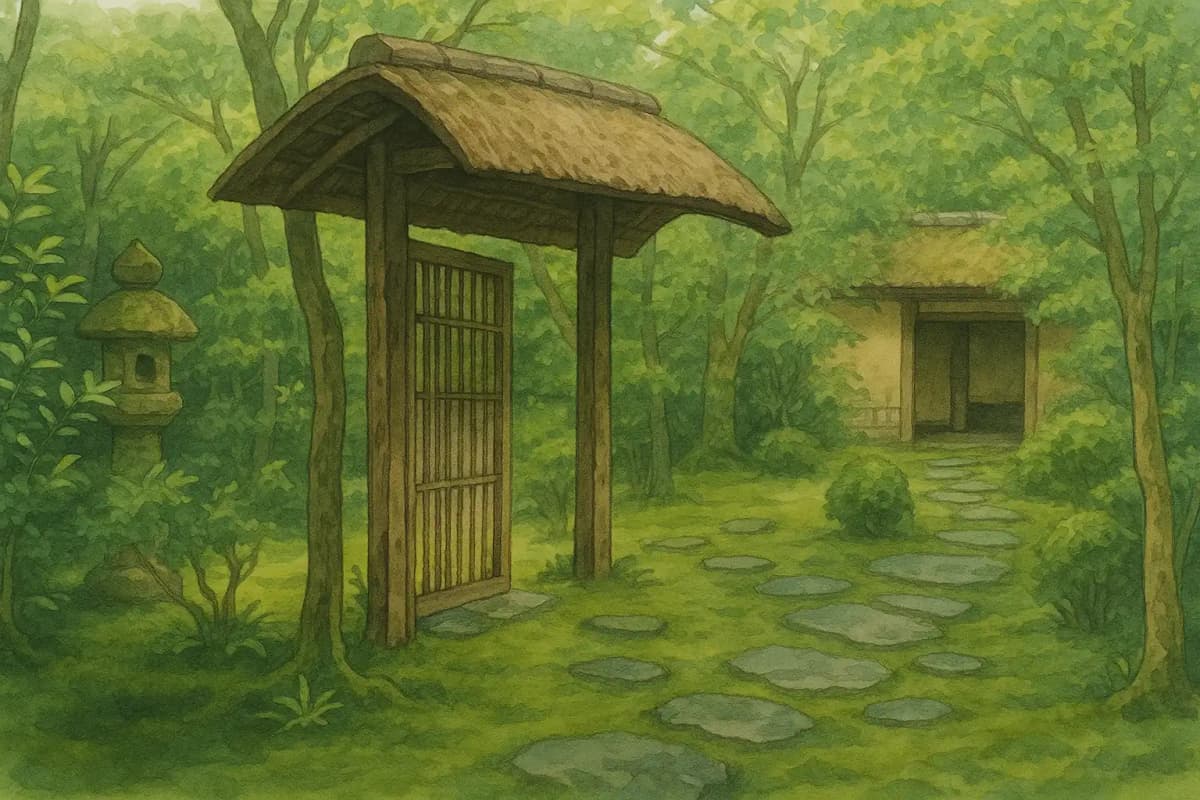 官休庵のイラスト風画像